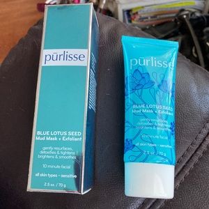 Purlisse Blue Lotus Seed Mud Mask + Exfoliant. NEW
